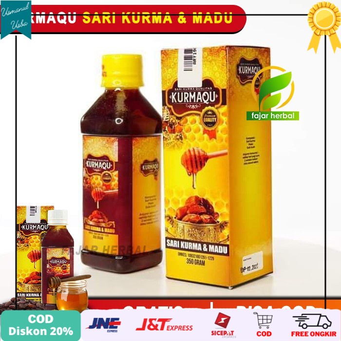

◾COD◾ KurmaQu Asli 100% Original Sari Kurma dan Madu isi 350 Gram
