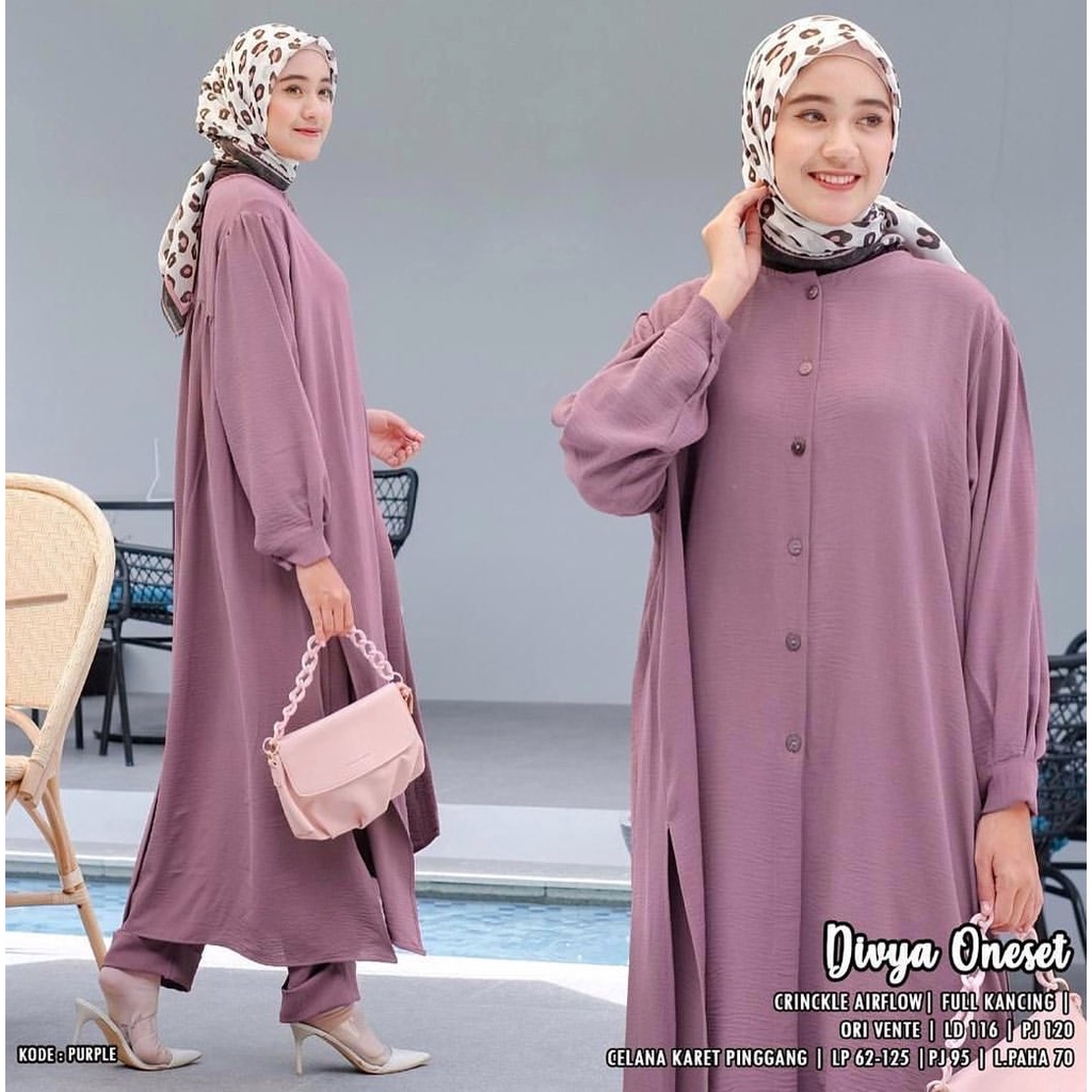 (MSB) ONE SET DIVYA DAILY TUNIK SET WOLFIS PREMIUM