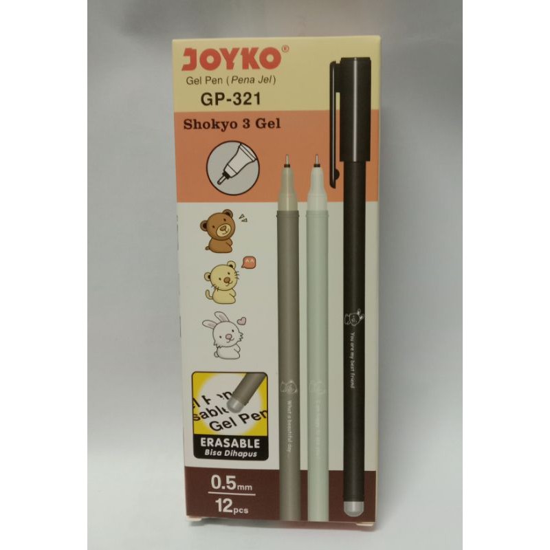 

PULPEN GEL JOYKO ERASABLE BISA DI HAPUS GP - 321 ( ISI 12 PCS / PERLUSIN )