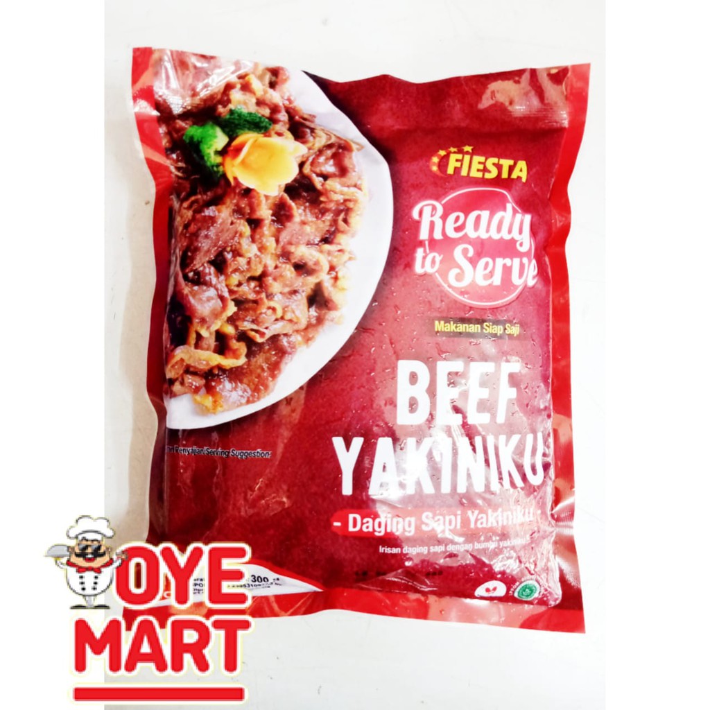 FIESTA READY TO SERVE BEEF YAKINIKU 300GR DAGING SAPI IRIS YAKINIKU