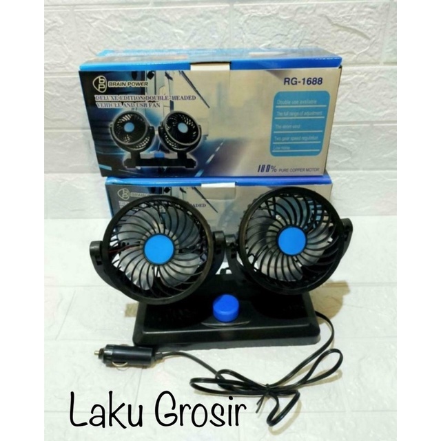 Kipas angin mobil double fan RG 1688