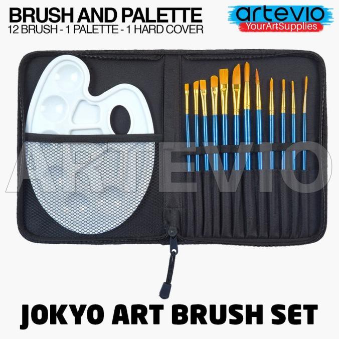 

Cuci Gudang Awal Tahun Art Brush Set Alat Lukis Kuas Cat Air Minyak Acrylic Joyko BRS-7 Cuci Gudang