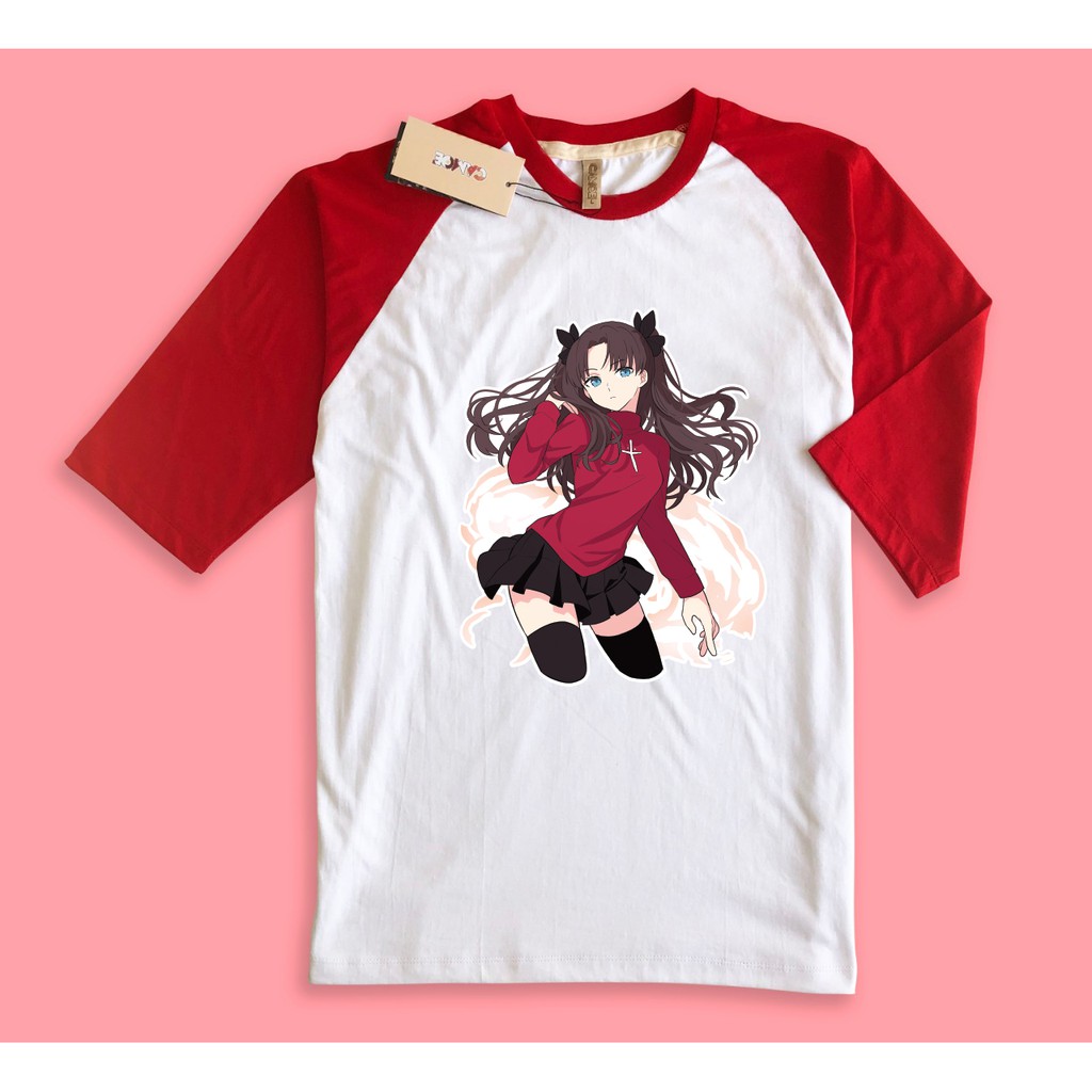 Kaos Raglan Anime Rin Tohsaka Fate stay night