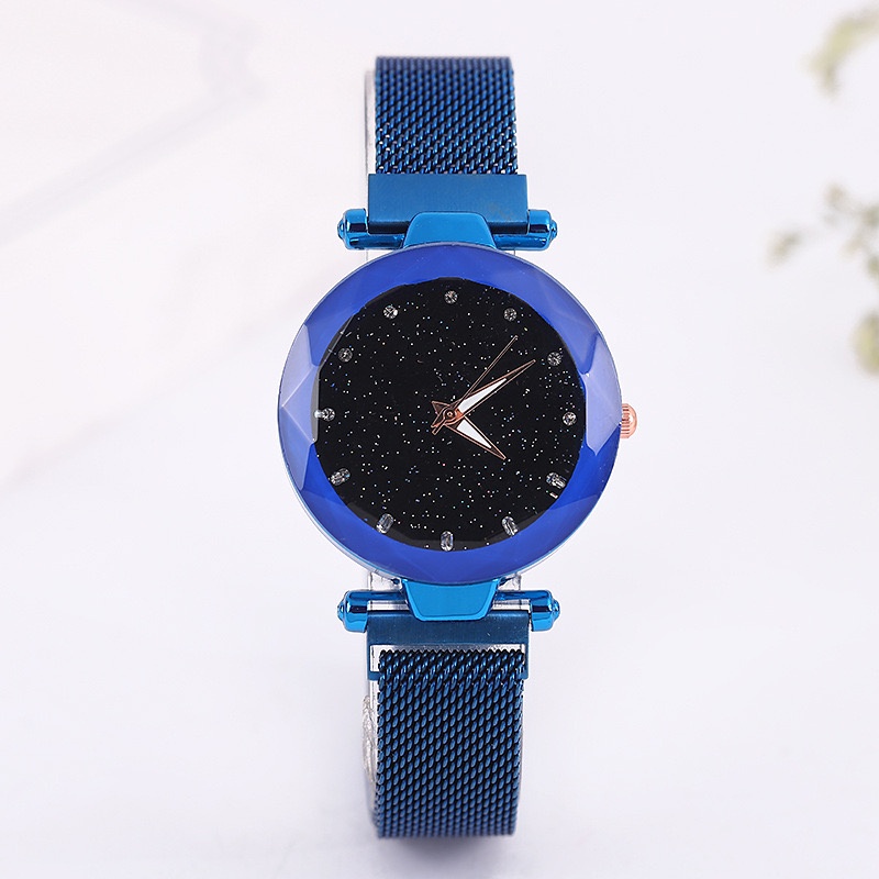 Jam Tangan Magnet Bunga Wanita Stary Night Korea Fashion (FREE BOX)