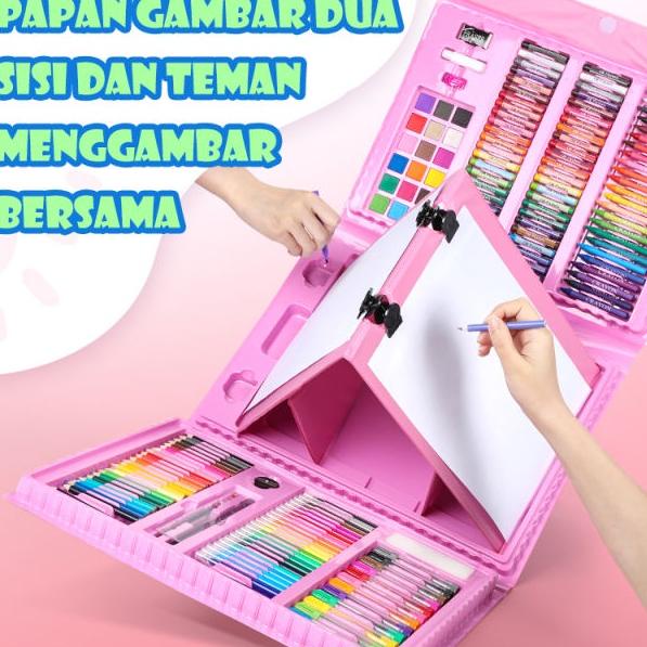 

codeu1U5g--ART SET CRAYON 208pcs PENSIL WARNA Crayon set Warna Pensil Krayon Kado Ulang Tahun