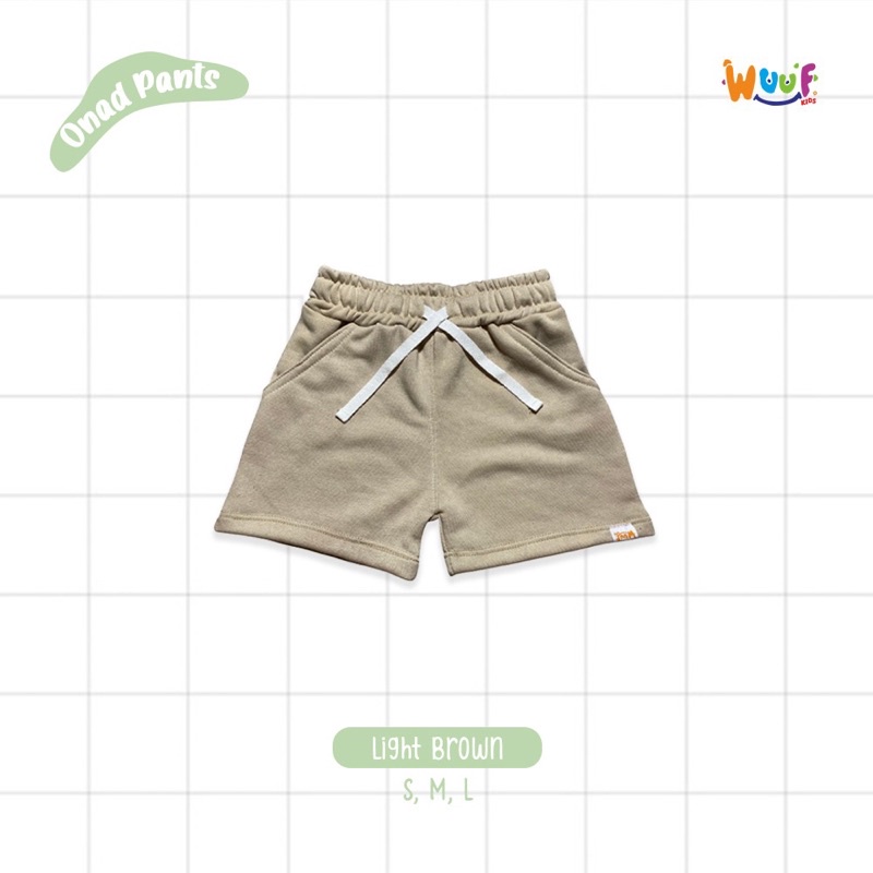 Celana Pendek Bayi / Anak Baby terry Onad (WUUF KIDS)