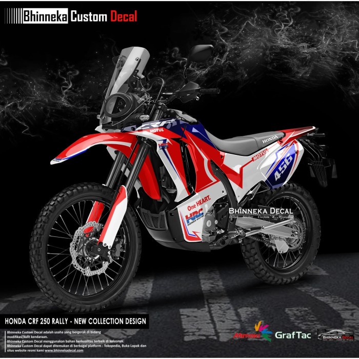 DECAL STICKER CRF 250 RALLY LIVERY