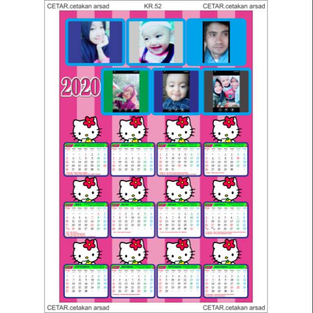 

KALENDER FOTO HELLO KITTY. KR52
