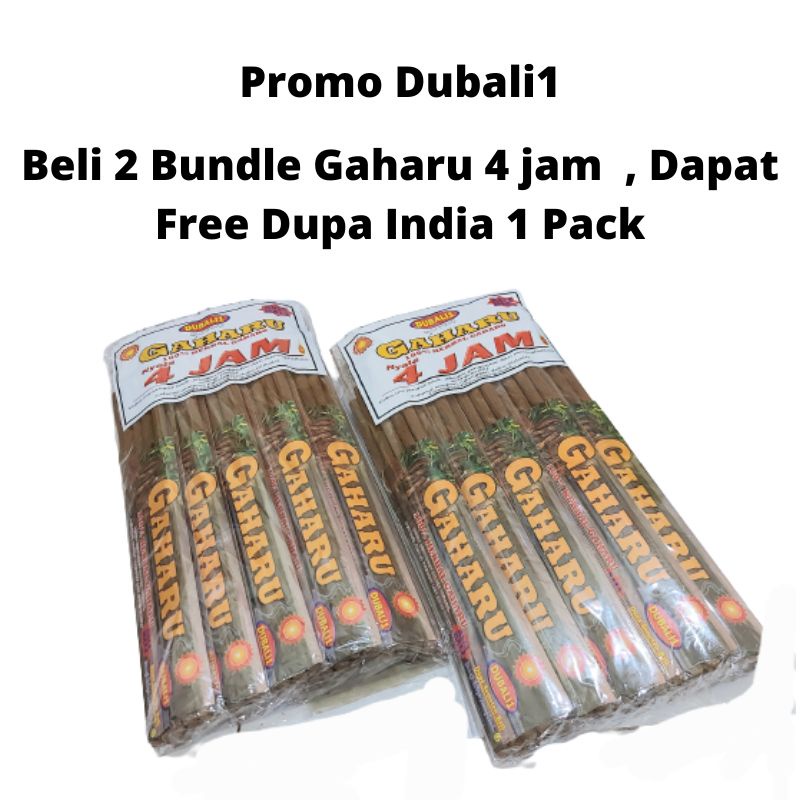 Promo Dubali1 Beli 2 Bundle Gaharu 4 Jam Dapat Free 1 Pack Dupa India