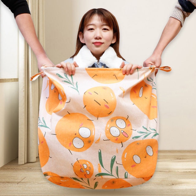 Keranjang Kain Lipat tempat bedcover besar tempat penyimpanan spray Penyimpanan Pakaian Kotor serut 100L