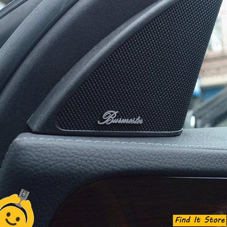 Emblem 3D Burmester Tulisan Kotak badge speaker (bkn fender dynaudio meridian focal)