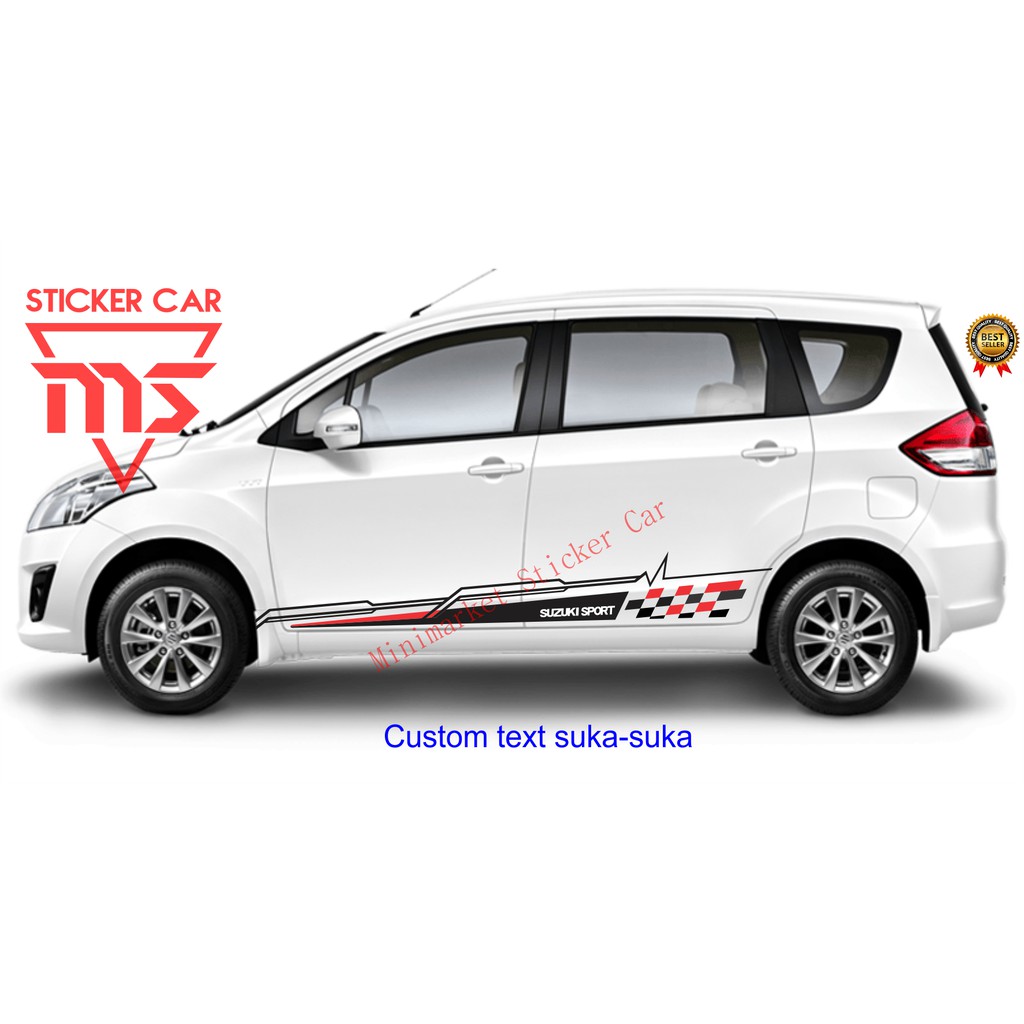 Best Promo Stiker Sticker Mobil Suzuki Sport Ertiga Gx Gl Ga All New Ertiga Xlt Custom Text Shopee Indonesia
