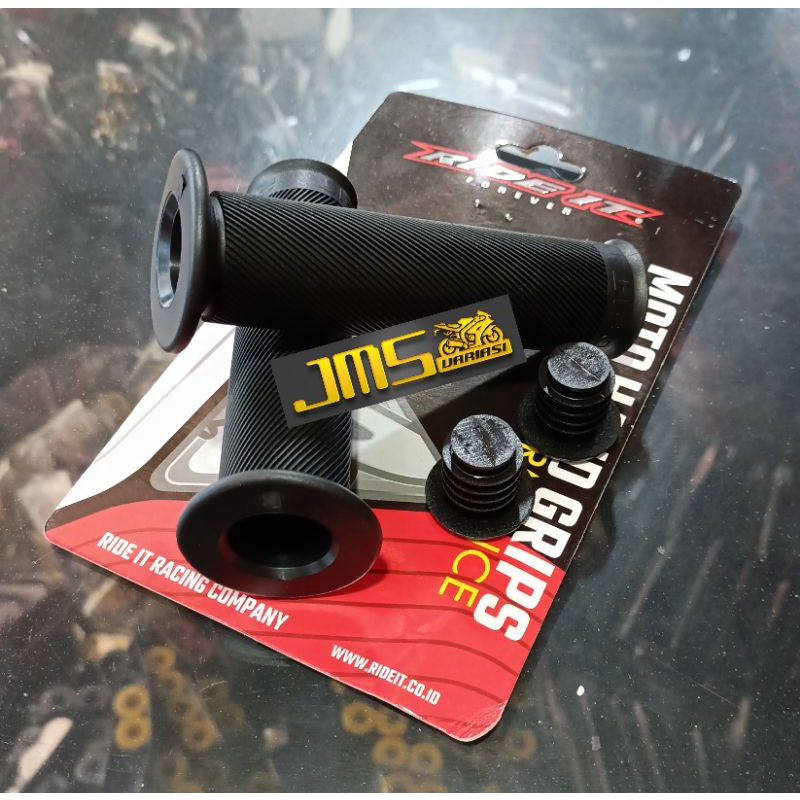 handgrip ride it full hitam all motor nmax aerox pcx mio beat scoopy vario125/150/160 genio fu mx vega vixion cbr r25 r15 ninja