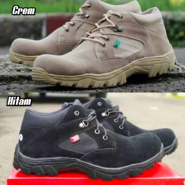 DIPAKAI TENTARA POLISI TNI POLRI POLDA PDH KUAT / Sepatu Boots Pria Crocodille Morisey Safety Trendy