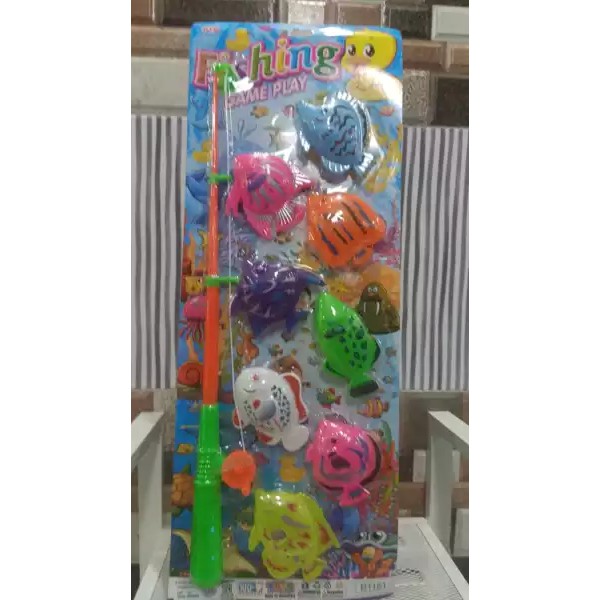 MAINAN PANCINGAN 1SET 9PCS IKAN BESAR/1KAIL PALING TERLARISSS