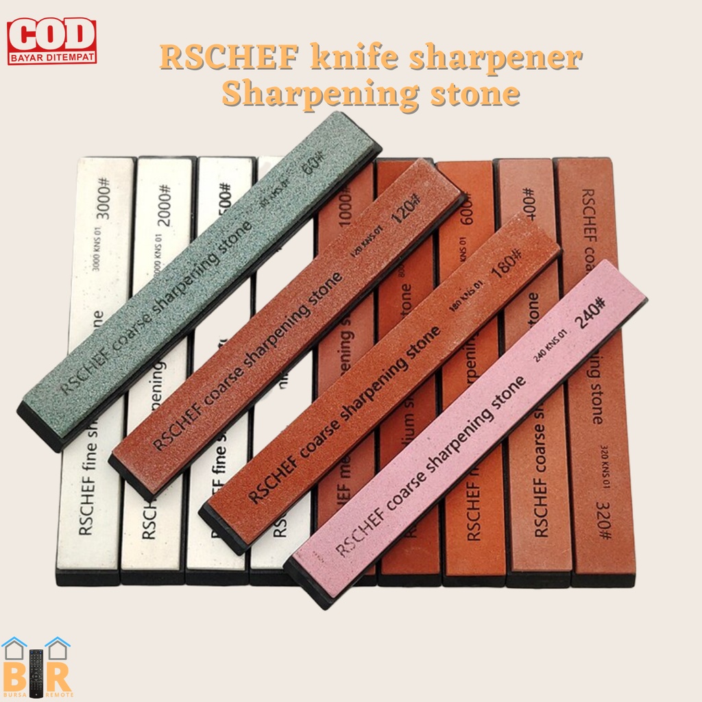 RSCHEF Alat Bantu Asah Poles Pisau Berbagai Ukuran Sharpening Stone