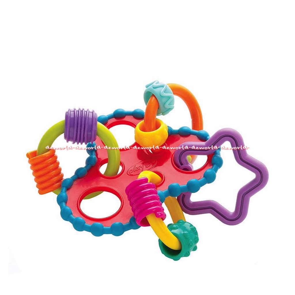 Playgro Round About Activity Rattle Mainan Gigitan Bayi Main Untuk gigit Bayi Teeth Play Gro