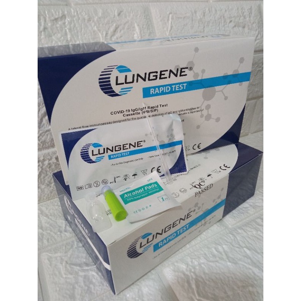 Alat rapid antibodi test covid 19 metode sample darah 1 pcs komplate 100% original clungen biru