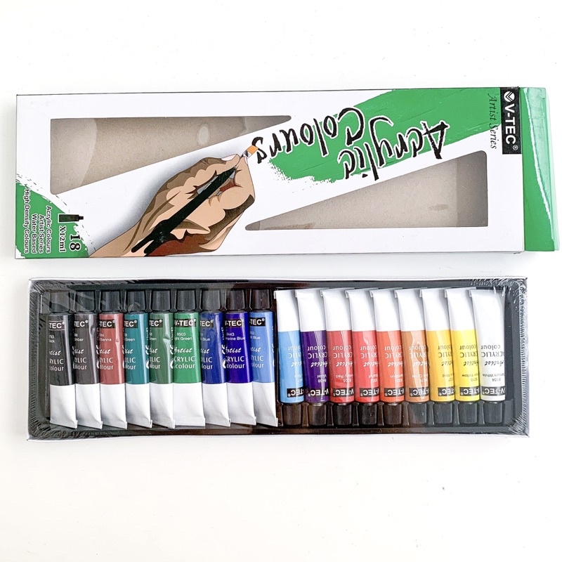 ACRYLIC COLOR 18pcs V-TEC - cat poster acrylic cat air acrylic