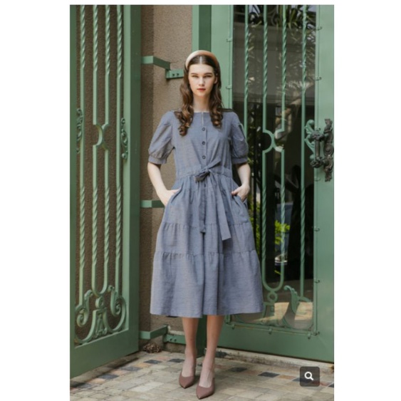 SALE dibawah Harga MAVEN OPHELIA DRESS IN EARL COBALT BLUE