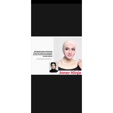 Dalaman Kerudung Ninja Resleting Murah Inner Hijab Ninja Menutupi Leher Dalaman Hijab Ninja Resletin