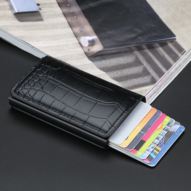 Dompet Kartu Kulit Pria Rfid Wallet Card Holder Baellerry K9130