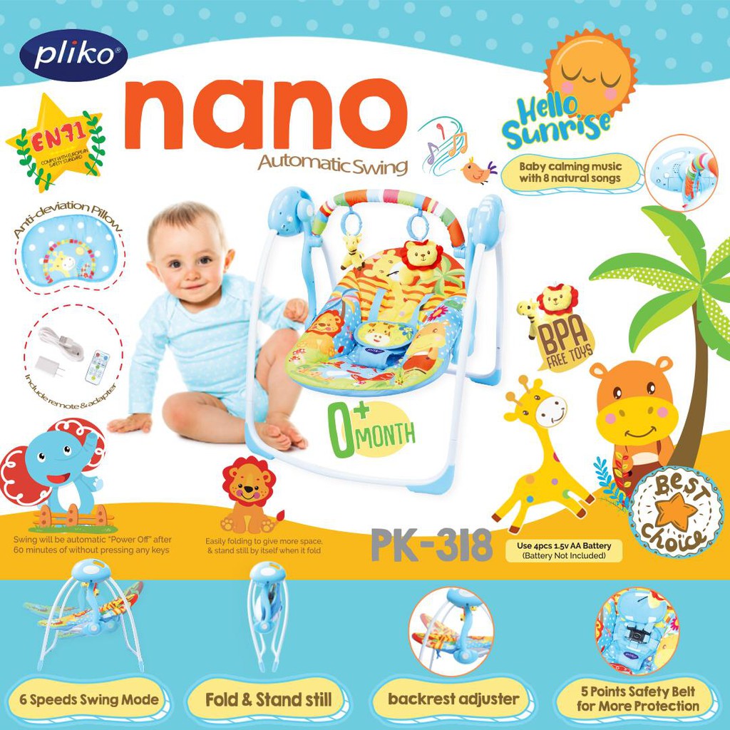 Baby Elle Automatic Swing 3300 / Ayunan Bayi Elektrik Baby Elle Pliko