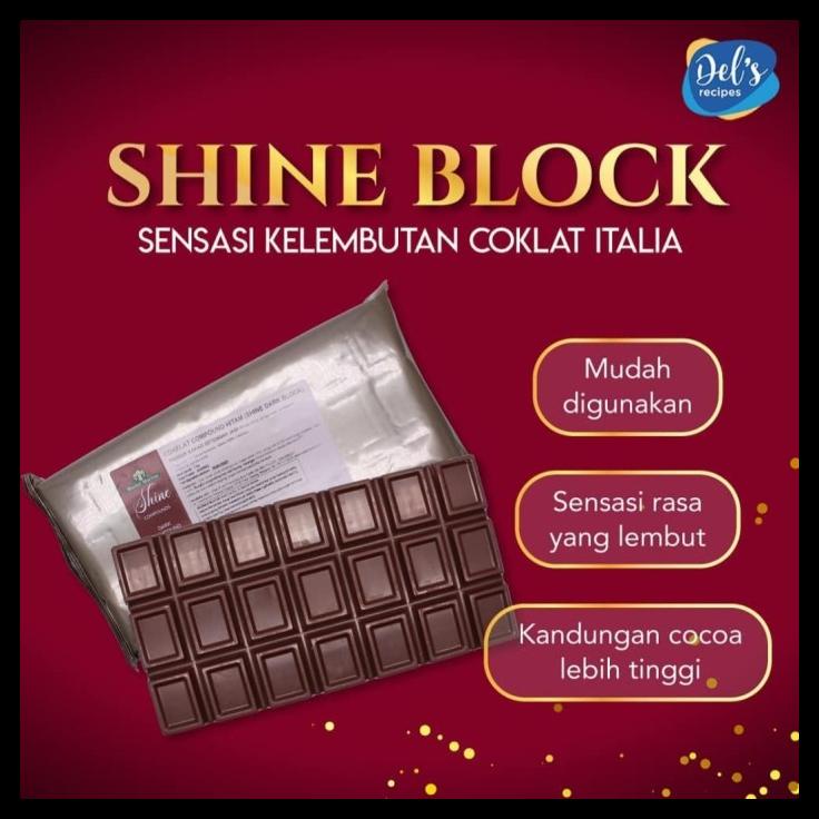 

TERBARUU!! dark coklat blok SHINE 1kg. coklat compound hitam SALE