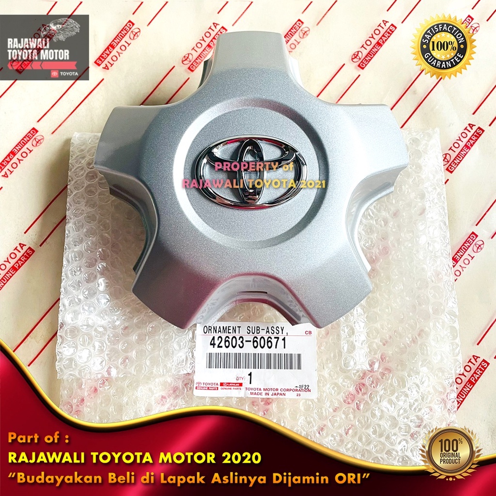 Dop Roda Depan Land Cruiser VX100, HDJ100 & UZJ100 Cover Ornament Velg New Original Genuine Toyota 4