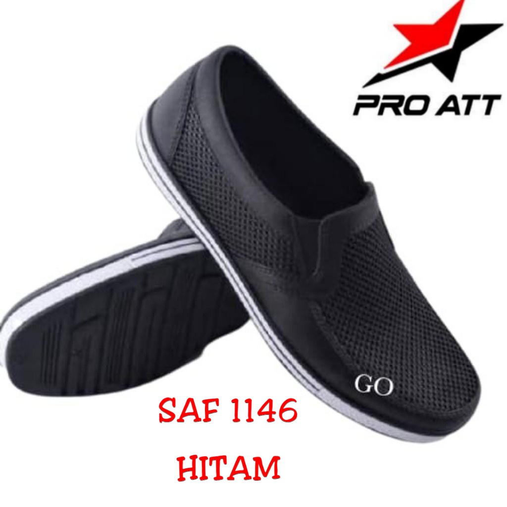 gof ATT SMW 576 &amp; SAF 1146 SEPATU KARET SLIP ON Sepatu Cowok Casual Empuk Tidak Lecet Ringan Tanpa Tali