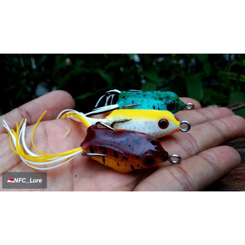 Soft frog killer 4cm/5,5gr. Umpan casting gabus/toman bentuk katak