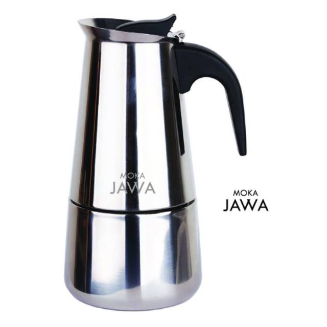 Moka Pot Javva 6cups stainless steel manul espresso coffee maker 300ml-2