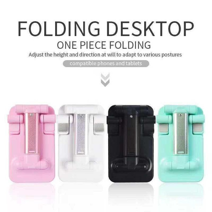 Dudukan HP HD23 Folding Desktop Stand Holder Handphone HP Tablet