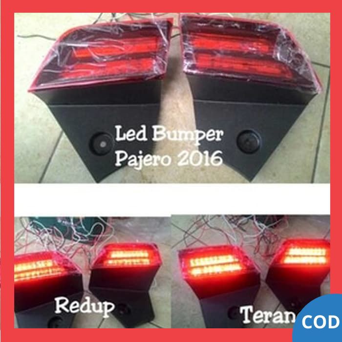 Lampu LED Mobil Lampu Bemper Mobil Lampu Mata Kucing Lampu Reflektor Bumper Belakang Pajero 2016 Up