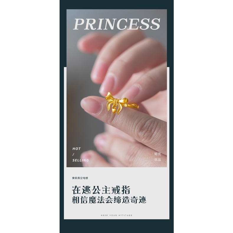 Cincin Lapis Emas Asli Kadar 375 Desain Kupu-Kupu Hati Untuk Wanita