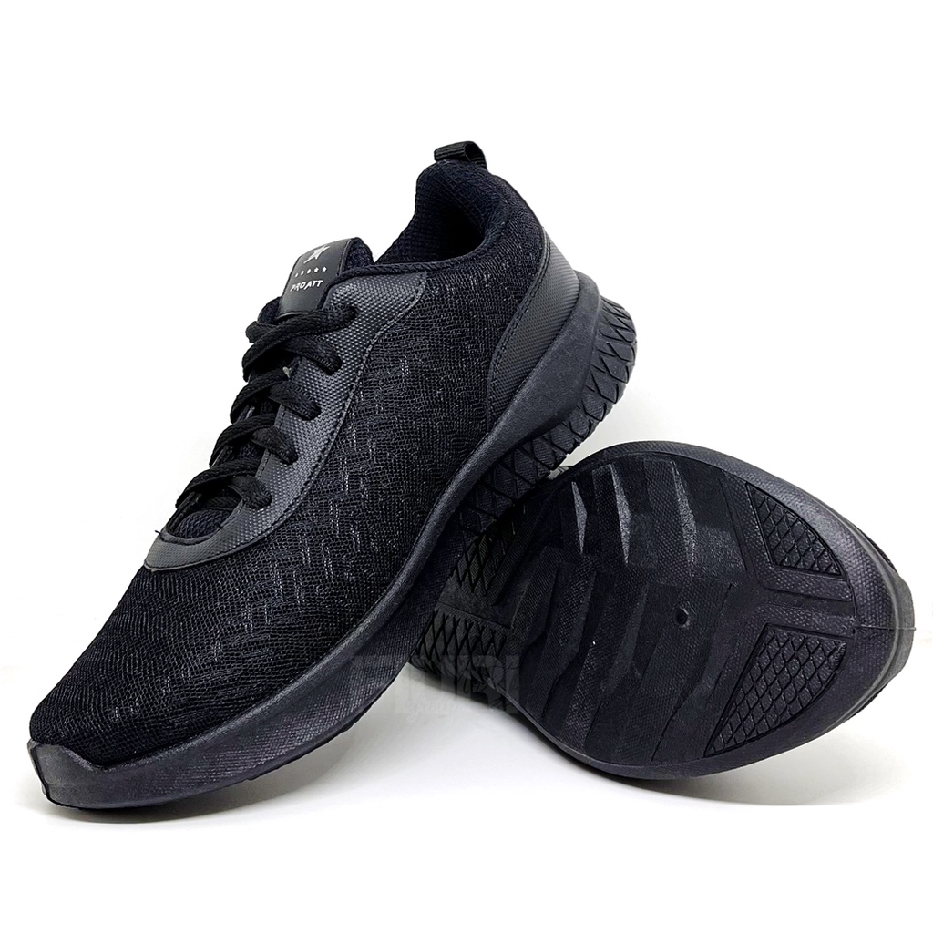 FIURI - Pro ATT Original - LCH 720 FULL HITAM 37-40 - Sepatu Kets Wanita - Sepatu Sneakers Wanita - Sepatu Olahraga Sport Wanita - Sepatu Casual - Sepatu Jogging Lari Fitness Gym Senam Wanita - Sepatu Cewek - Sepatu Sekolah Bertali SD SMP SMA