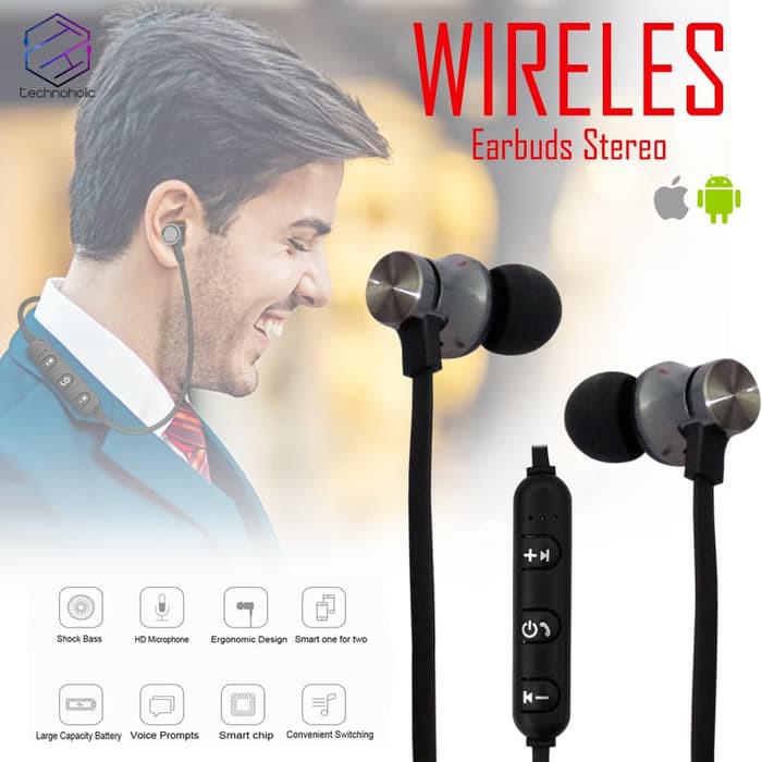 WIRELESS STEREO EARBUDS - HEADSET STEREO WIRELESS BLUETOOTH - HAND-41