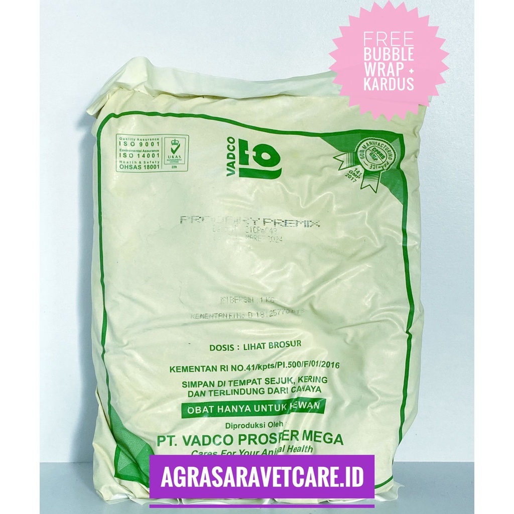 Prodairy Premix 1 Kg- Multivitamin dan Mineral Pro dairy Premix 1 Kg
