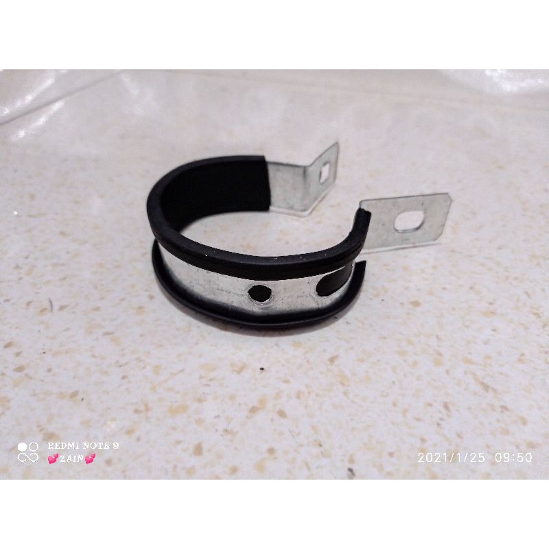 klem gantungan knalpot racing ninja 2 tak rx king satria 2 tak ukuran 2,5 inc