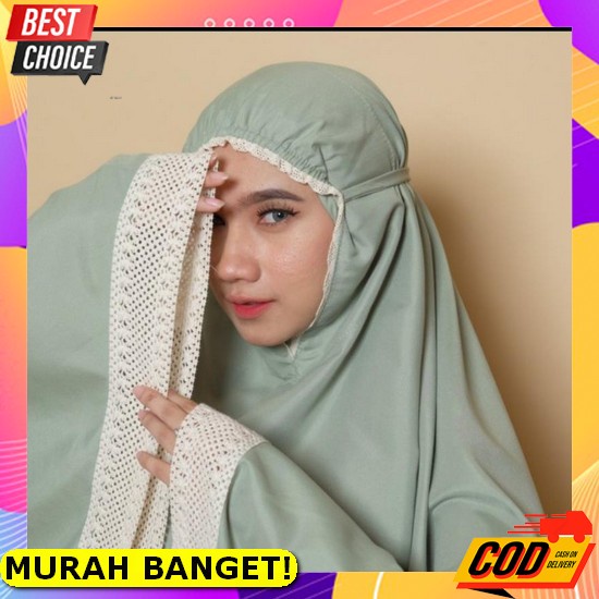 Mukena Has Gentur Picung Cianjur/Mukena Terusan/Mukena Kekinian/Mukena Dewasa Mukena Dewasa Katun Po