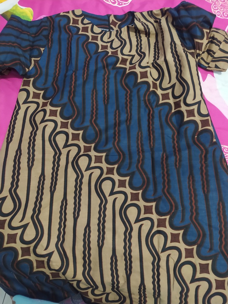 Tunik Batik Parang Big Size Tunic Batik Cewek Seragam Batik Kerja Monica #3 Batik Jumbo Muslim Besar