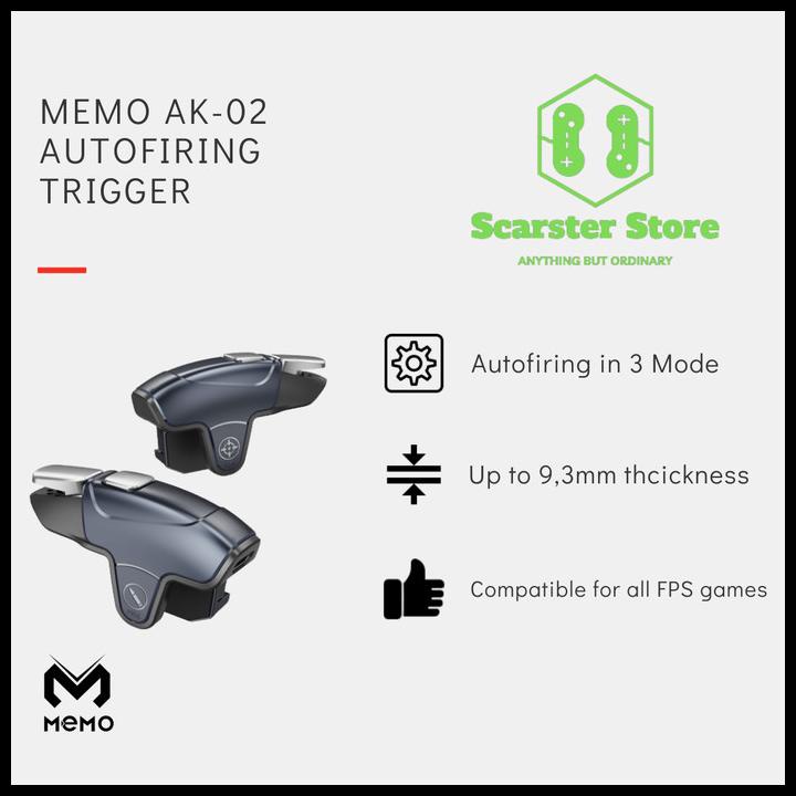 Memo Ak-02 Automatic Firing Trigger L1 R1 Tembak Otomatis 50Mah Ak02