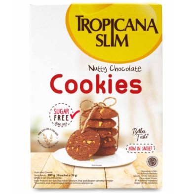 

Tropicana Slim Nutty Chocolate Cookies 200Gr