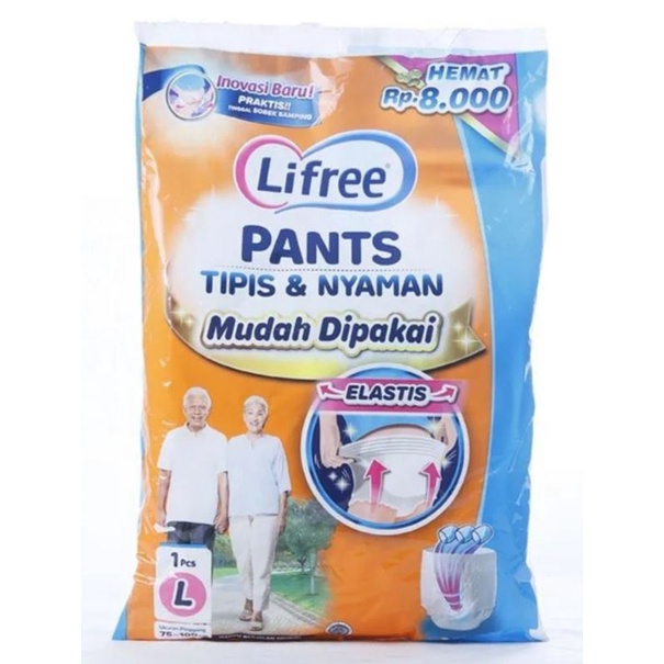 Popok celana dewasa LIFREE sachet L