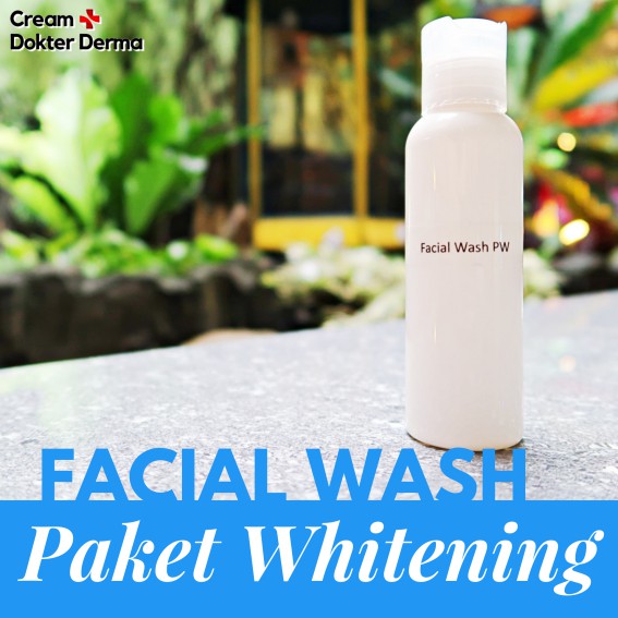 Whitening Facial Wash (Sabun Pembersih Wajah) Cream Dokter Derma