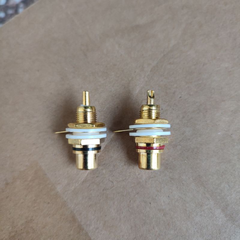 socket rca gold female 1 set