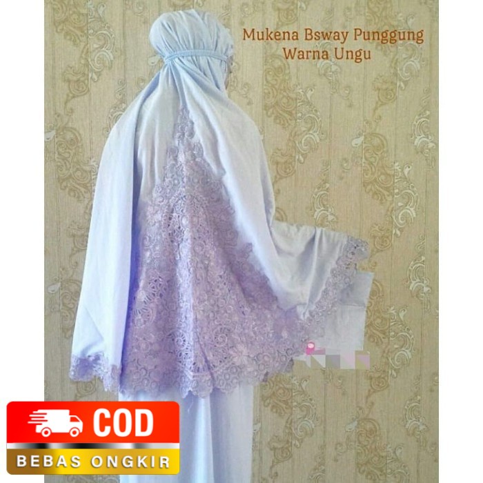 Mukena Katun Rosela Alfarizi Motif Bordir Padang Adem Bonus Tas Cantik