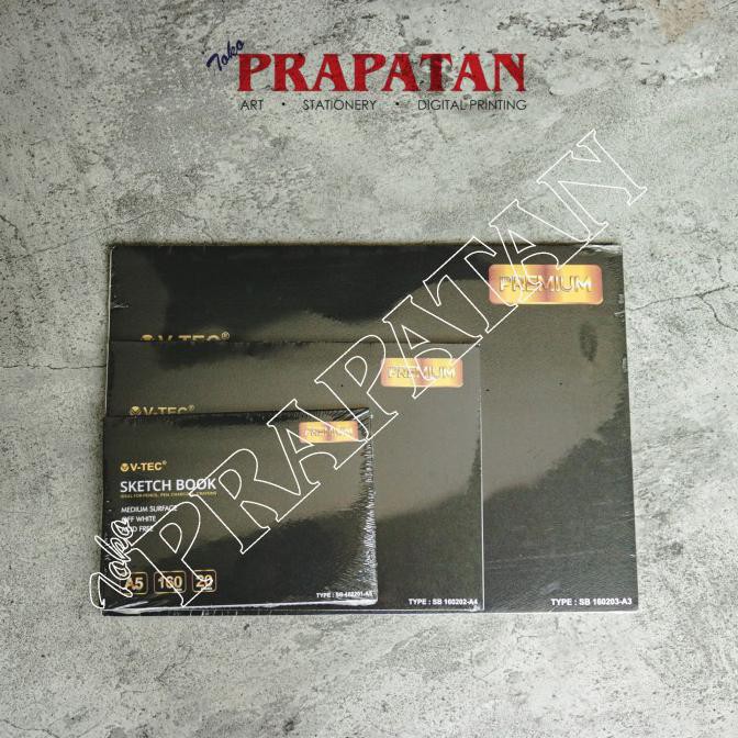 

Eklusif V-Tec Sketchbook A4 20 Lembar 160Gsm / Buku Gambar / Buku Sketsa Terbatas