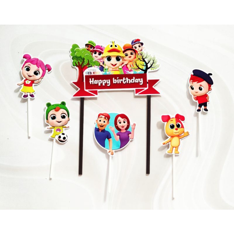 topper toper hiasan tusukan kue cake nasi tumpeng happy birthday ulang tahun karakter little angel