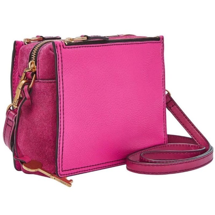 Tas Wanita Fossil Campbell Crossbody Bag Hot Pink On Sale